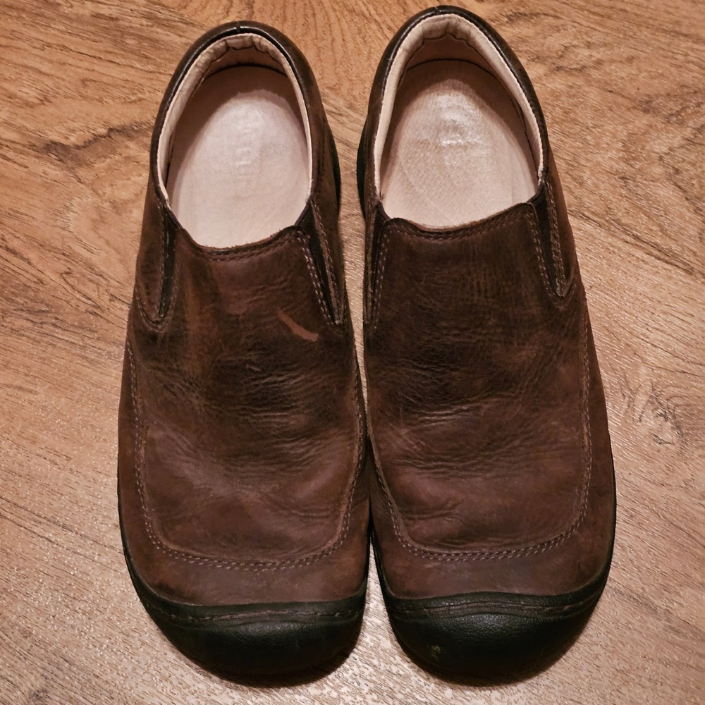 Keen Presidio II Brown Leather Slip On Loafers Mens 9.5 1459-TOBC - Picture 5 of 8